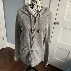 Roots Long Front Zipped Hoody